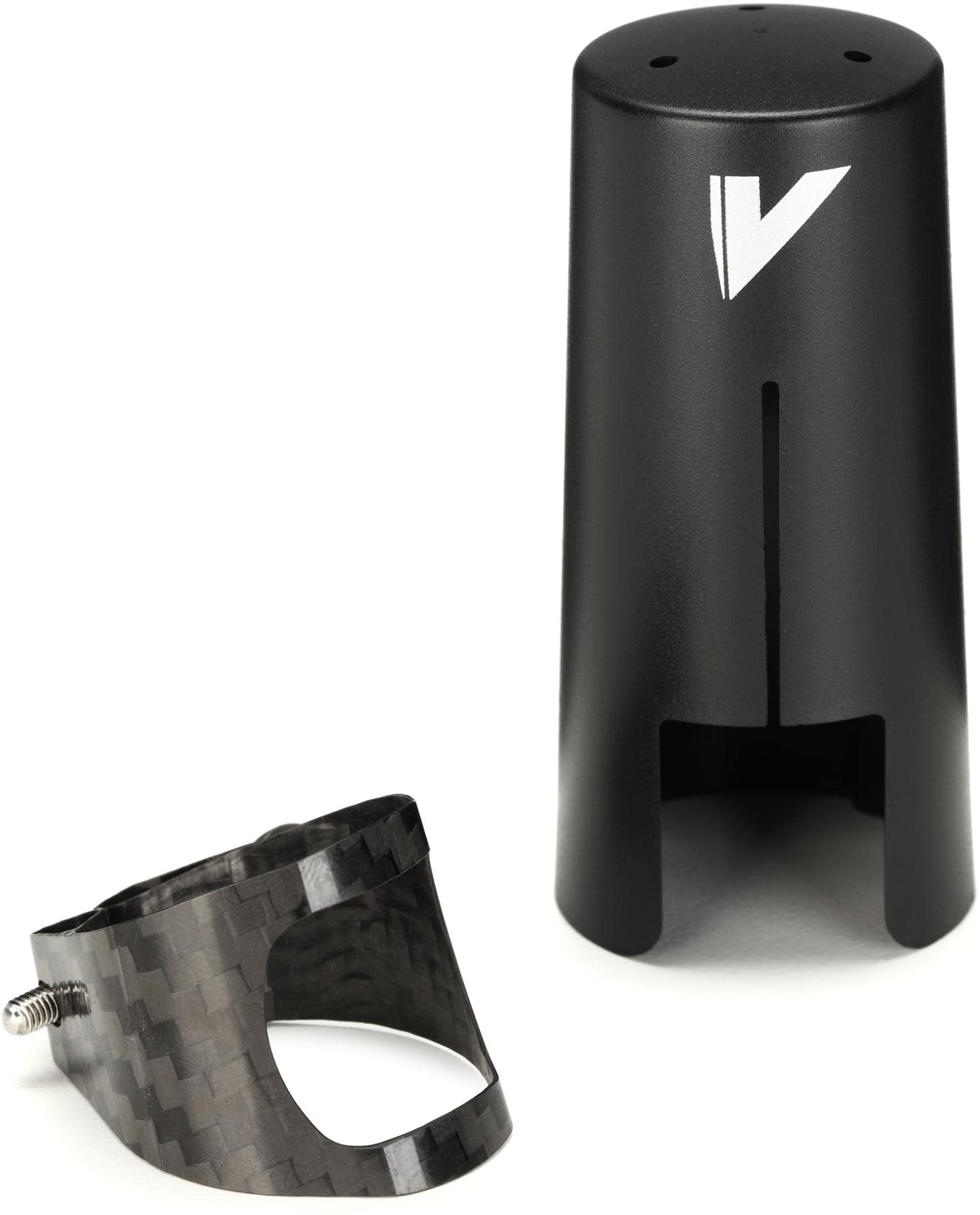 Vandoren LC81BRP B Clarinet Ligature, Carbon, Thumb Screw: Bronze, Plastic Cap Included