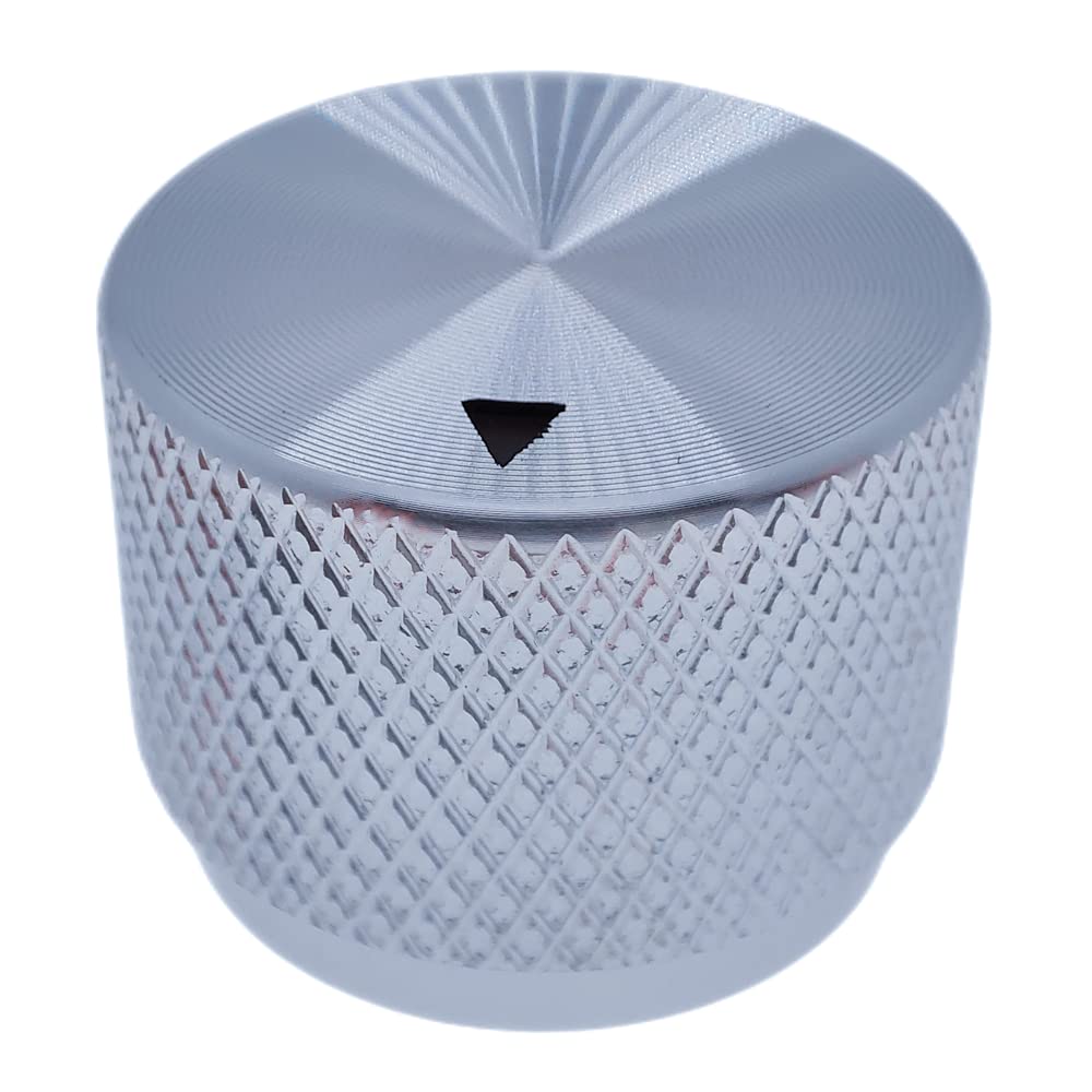 Szliyands 2 Pack Aluminum Rotary Electronic Control Potentiometer Knob ,for 0.23'' Diameter Shaft, 0.79'' Dia, 0.61'' H, Guitar