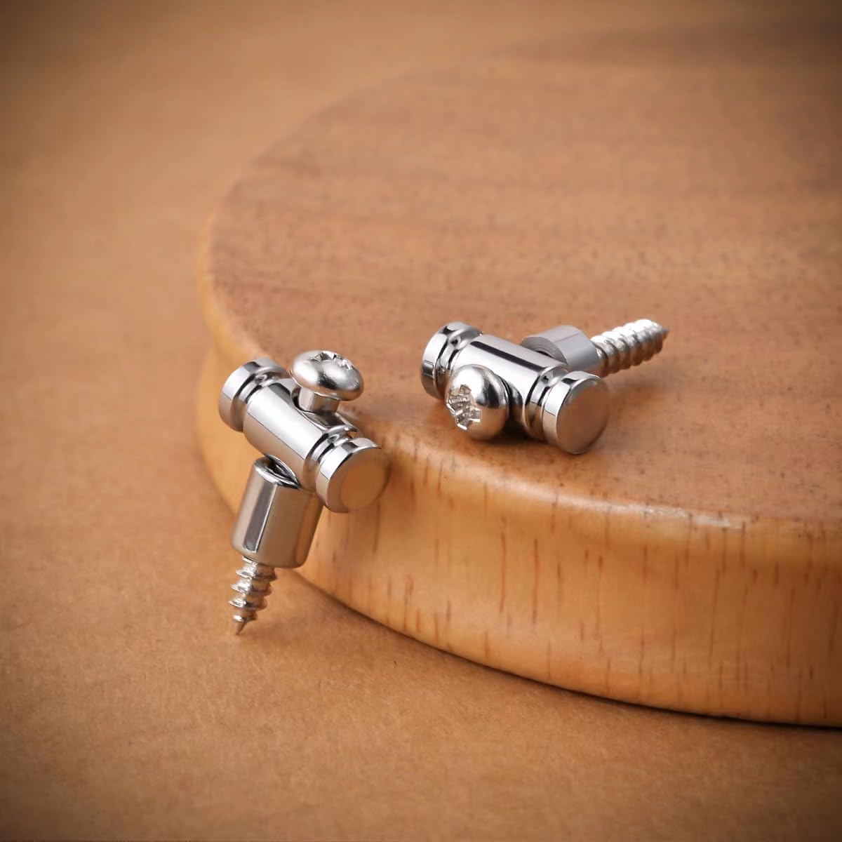 Guyker Guitar Roller String Retainers(Set of 2) - String Guide, Strings Trees Replacement Part for Electric Guitars, SR1 Chrome