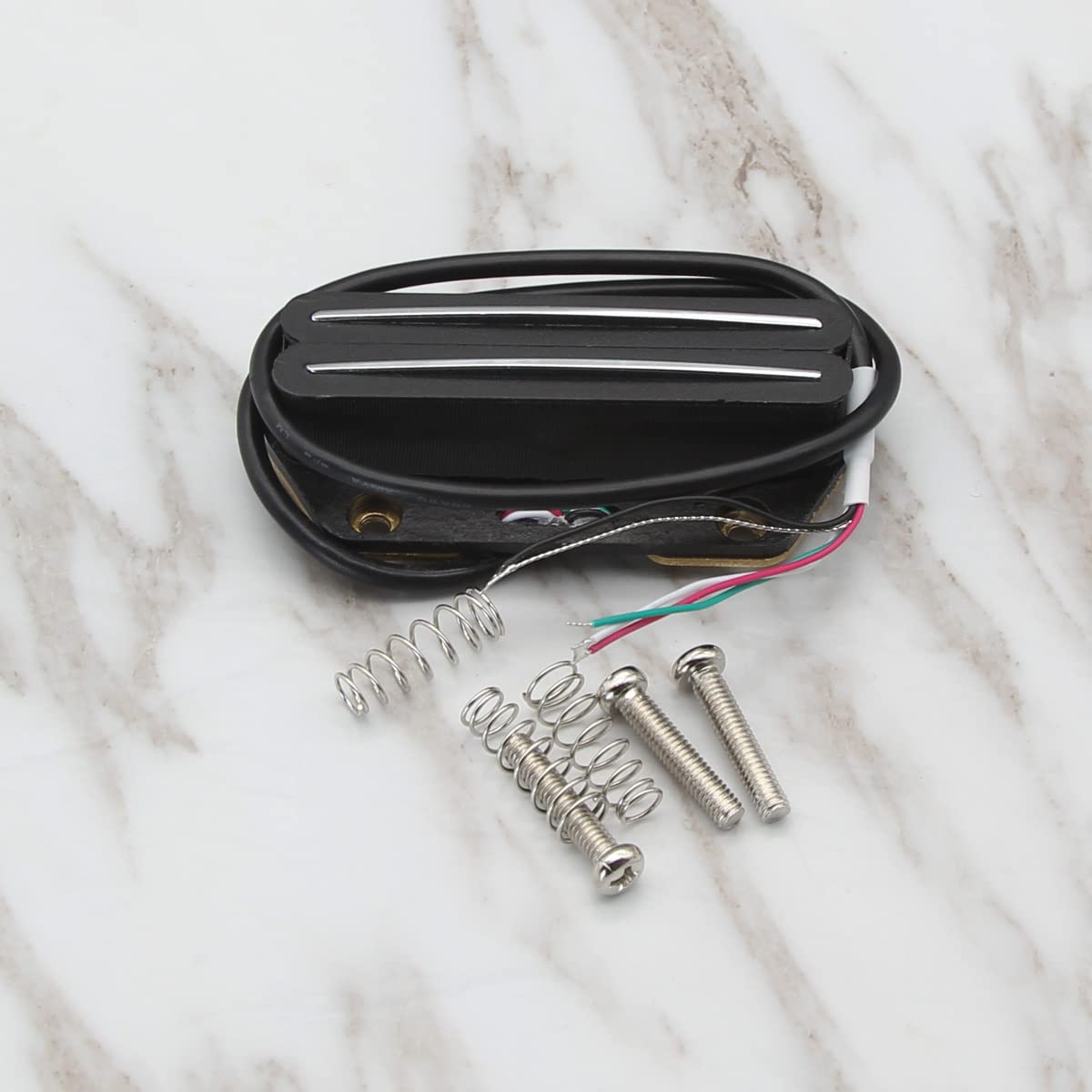 FLEOR Alnico 5 Tele Pickup Hot Rail Humbucker Bridge Pickup 6-7K Fit Fender Tele Guitar Part