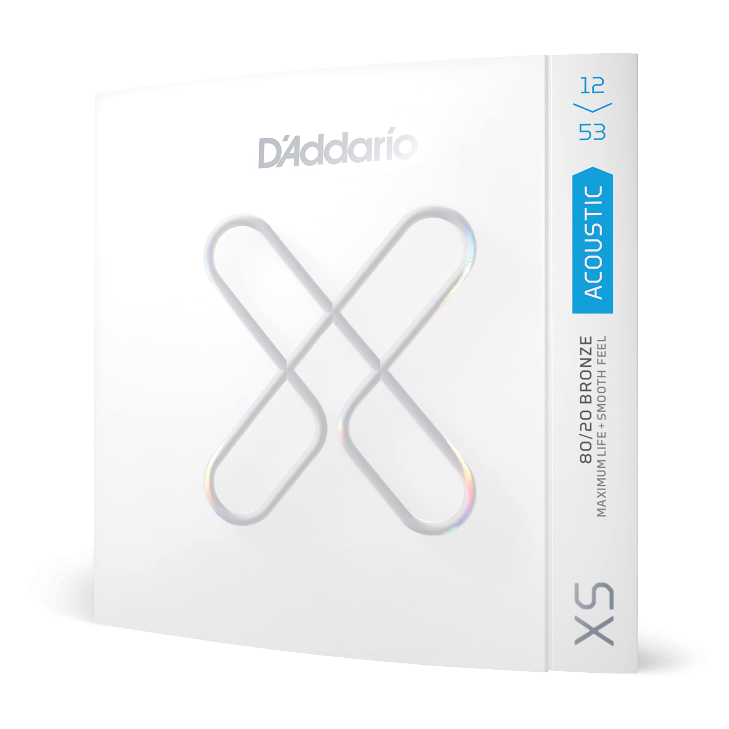 Daddario Guitar Strings - Xs 8020 Bronze Coated Acoustic Guitar Strings - Xsabr1253 - Maximum Life With Smooth Feel & Exceptiona