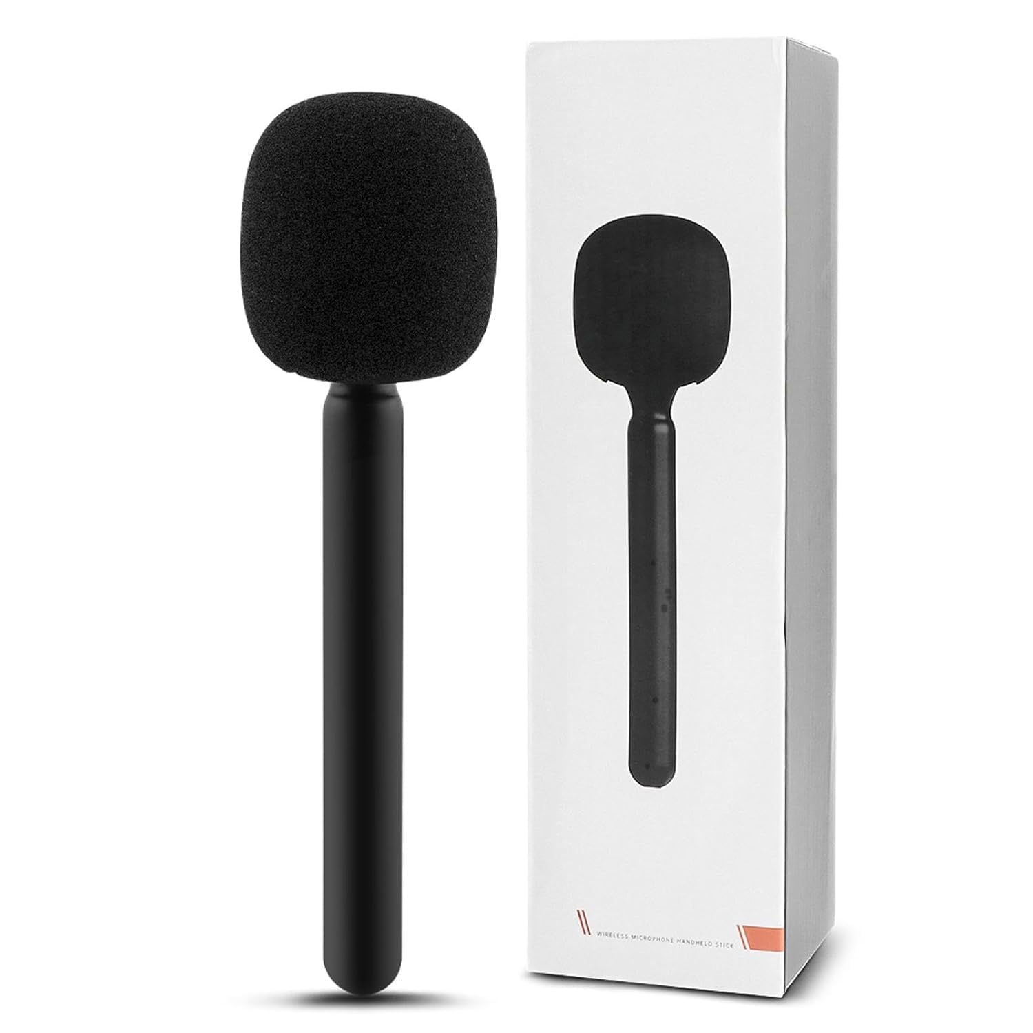 Shopee Wireless Handheld Interview Adapter With Foam Windshield - Reduce Wind Noise, Compatible Wireless Go Trensmitter - Plug N