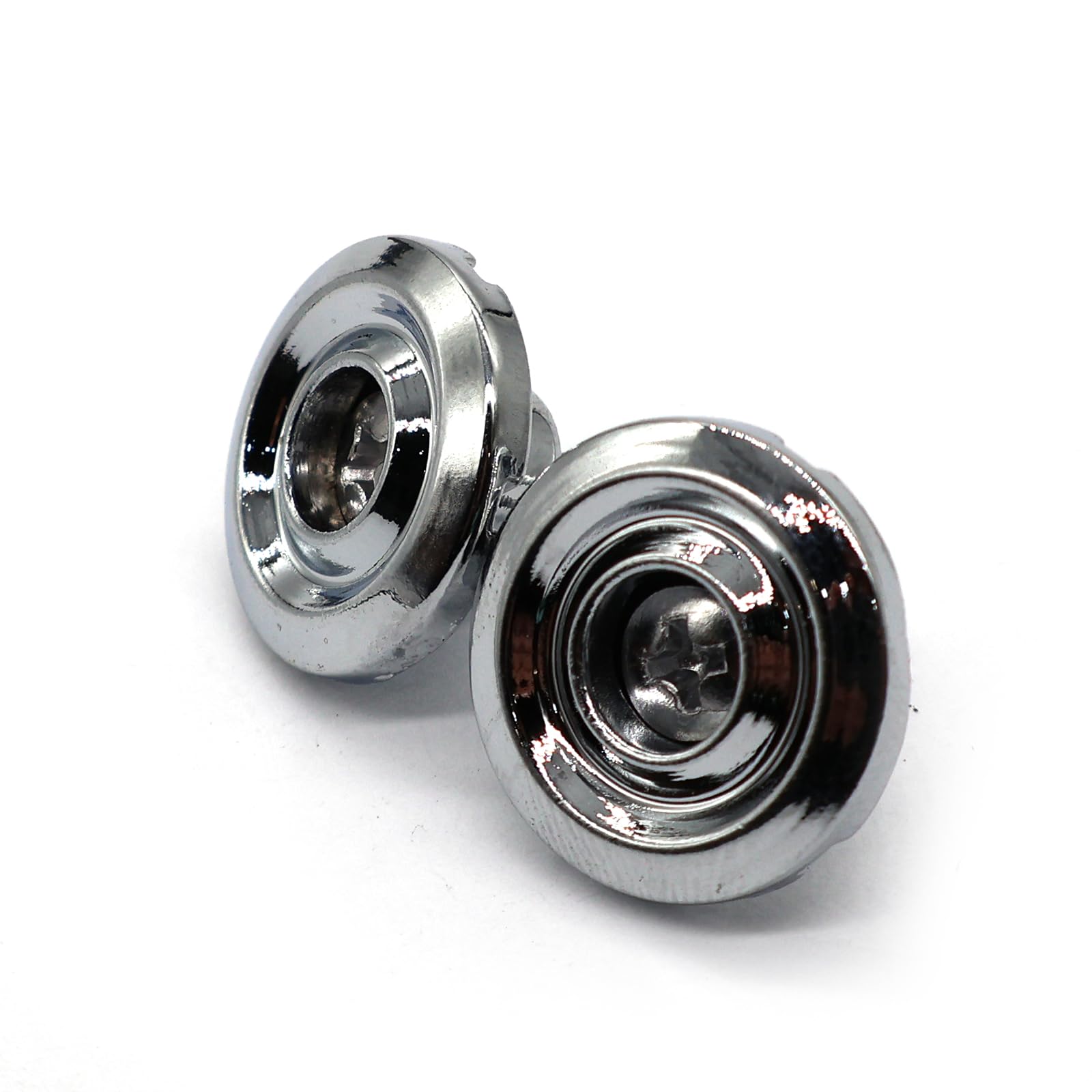 harpfeas 2PCS Round Bass Guitar String Retainer String Tree Guides for Jazz Bass/Precision Bass (Chrome)