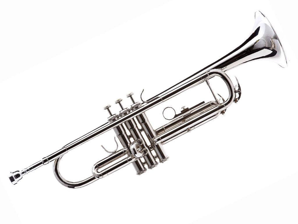 Hawk WD-T312 Bb Trumpet with Case and Mouthpiece, Nickel Plated