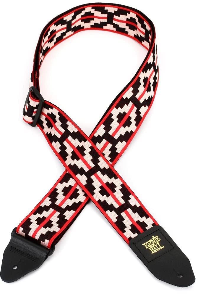 Ernie Ball Jacquard Guitar Strap, Ristra Red (P05322)