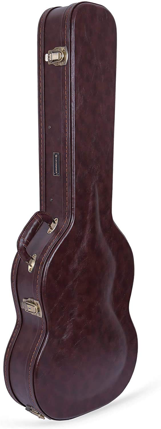 Crossrock Wooden Case for SG Electric Guitars, Vintage Brown (CRW620SGBR)