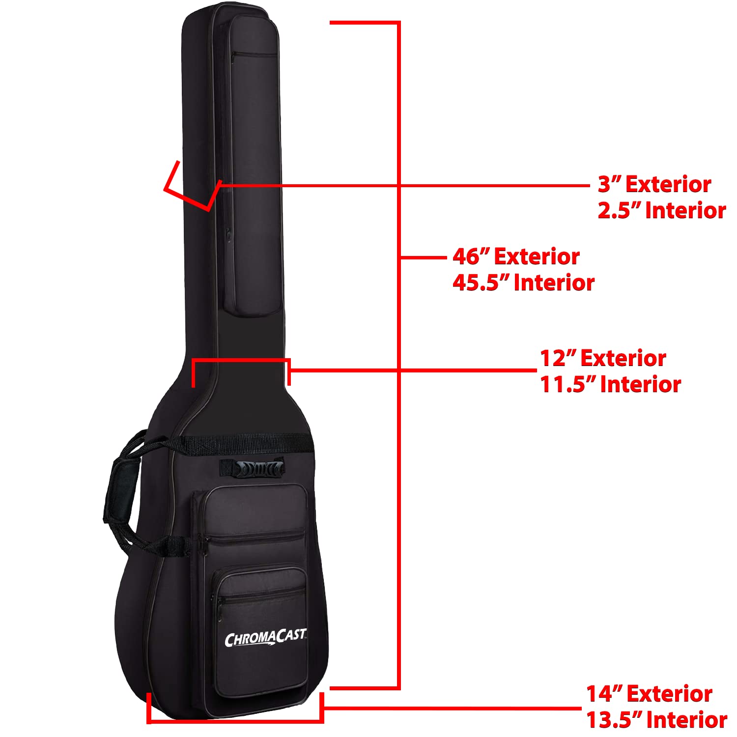 ChromaCast Acoustic Mini Jumbo Padded Gig Bag (CC-AMJPB