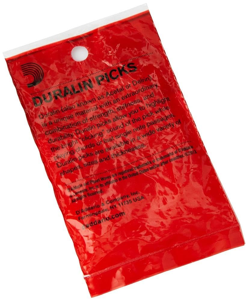 D'Addario DuraGrip Guitar Picks - Guitar Accessories - Grip Stamped - Guitar Picks with Grip for Acoustic Guitar, Electric Guita