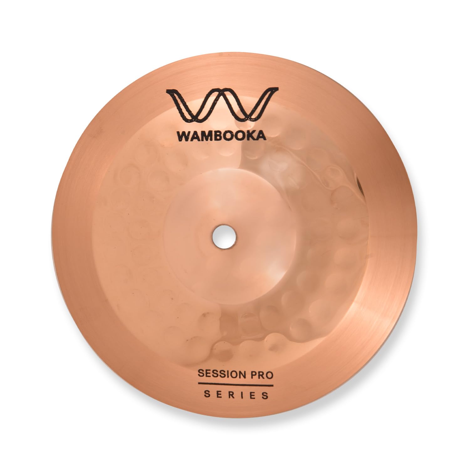 Wambooka Session Pro 8 Splash Cymbal for Drum Set - Italian Design, B8 bronze (hand-hammered)