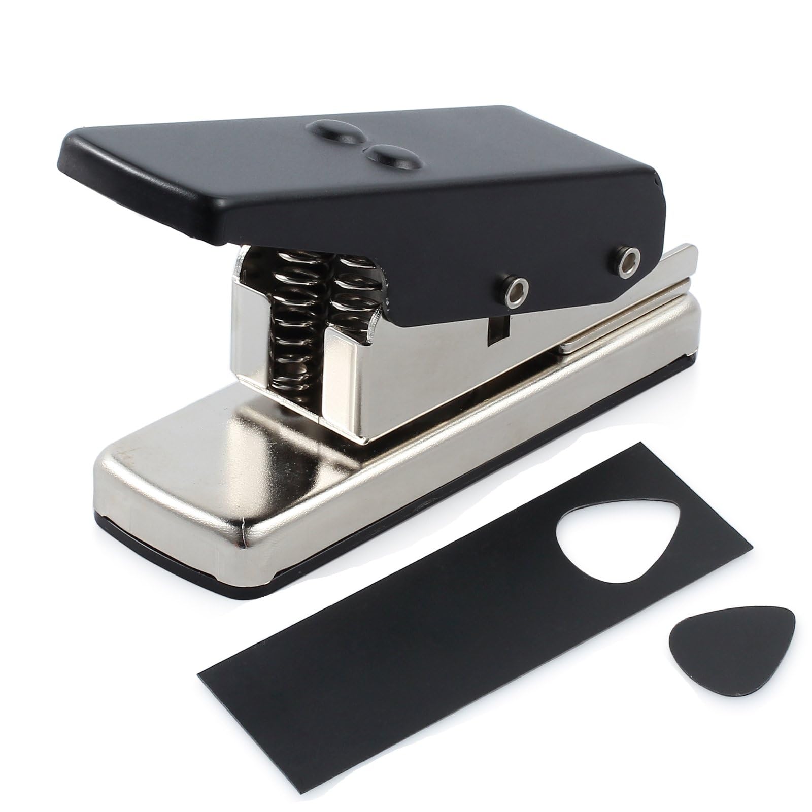 CAMWAY Guitar Pick Maker Punch Tool Heavy Duty DIY Maker Hole Punch Plastic Card Cutter Machine Unique Guitar Picks, Works Great