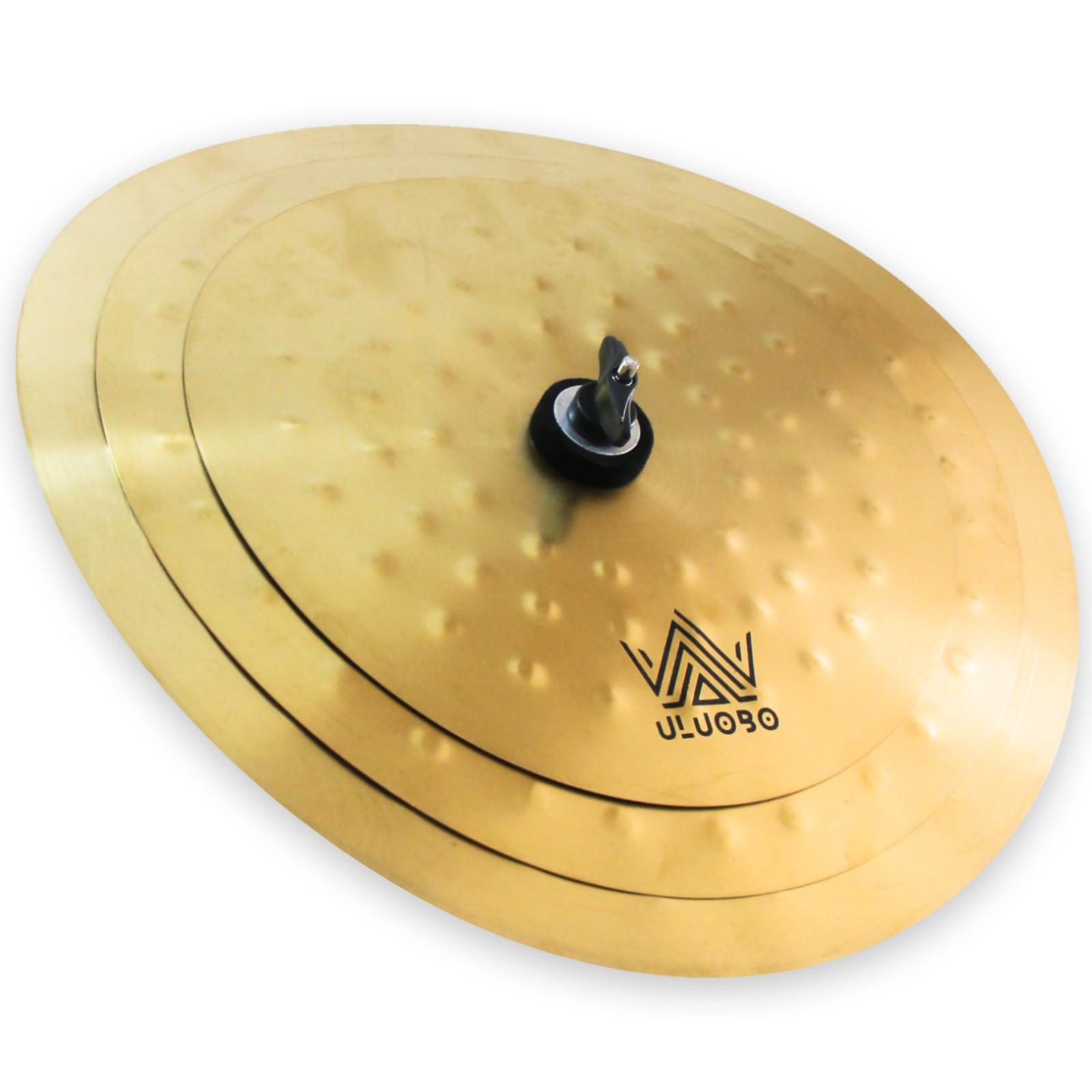 ULUOBO Clap Stack Cymbal, 3-Piece Cymbal Stack with Hammer Marks (11, 13, 15), Smack Stack Cymbals for Drum Kits