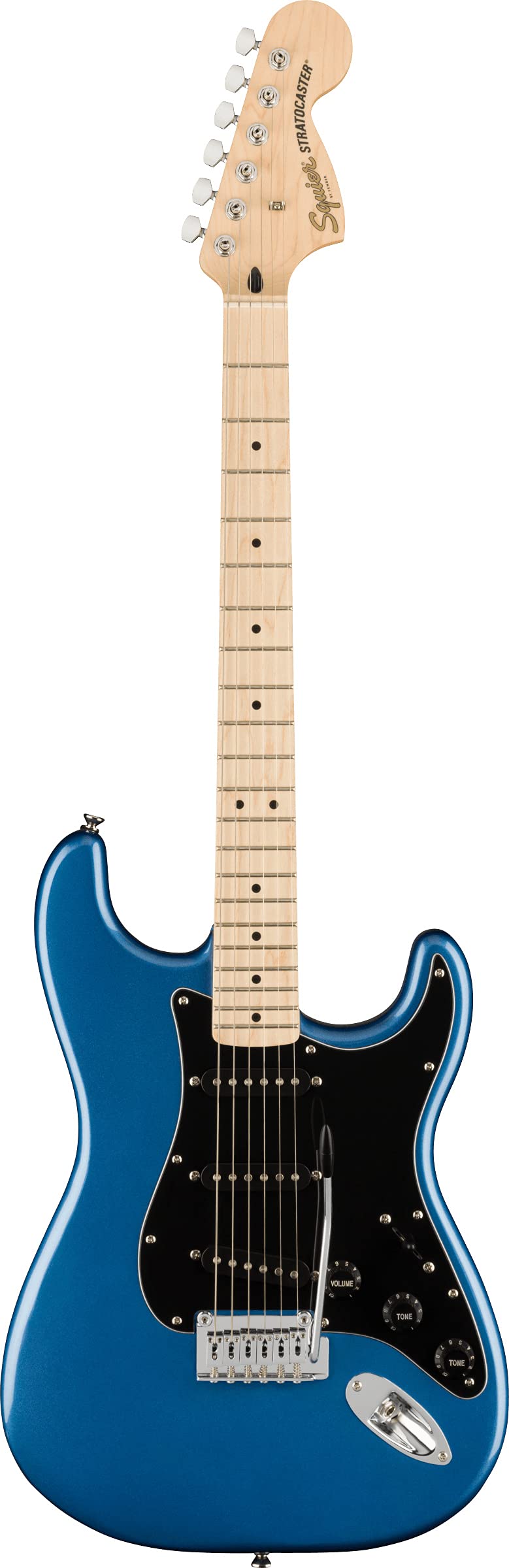 Fender Squier Affinity Series Stratocaster - Lake Placid Blue Bundle with Gig Bag, Tuner, Strap, Picks, and Austin Bazaar Instru