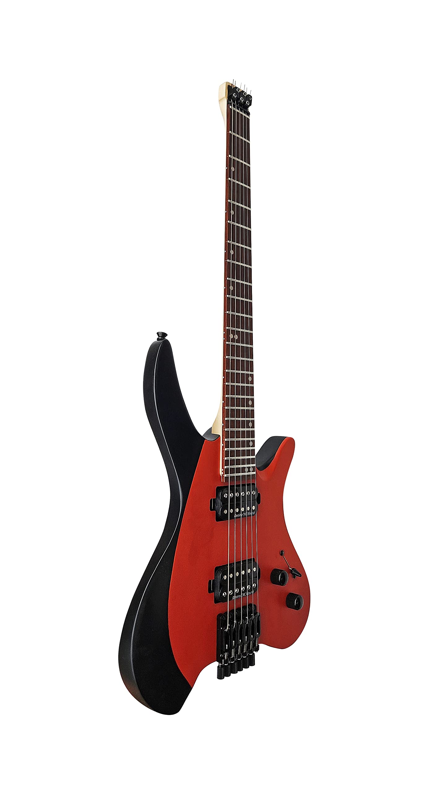 IYV IYV-ISHL-500 6-String Headless Electric Guitar, 3-Tone Sunburst, Right, Orange (ISHL-500)