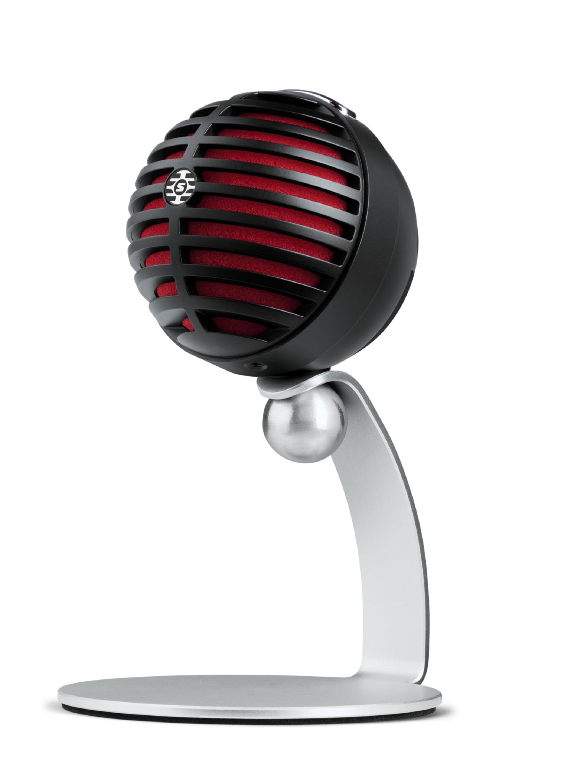 Shure Mv5 Digital Condenser Microphone With Usb And Lightning Cables - Black With Red Foam