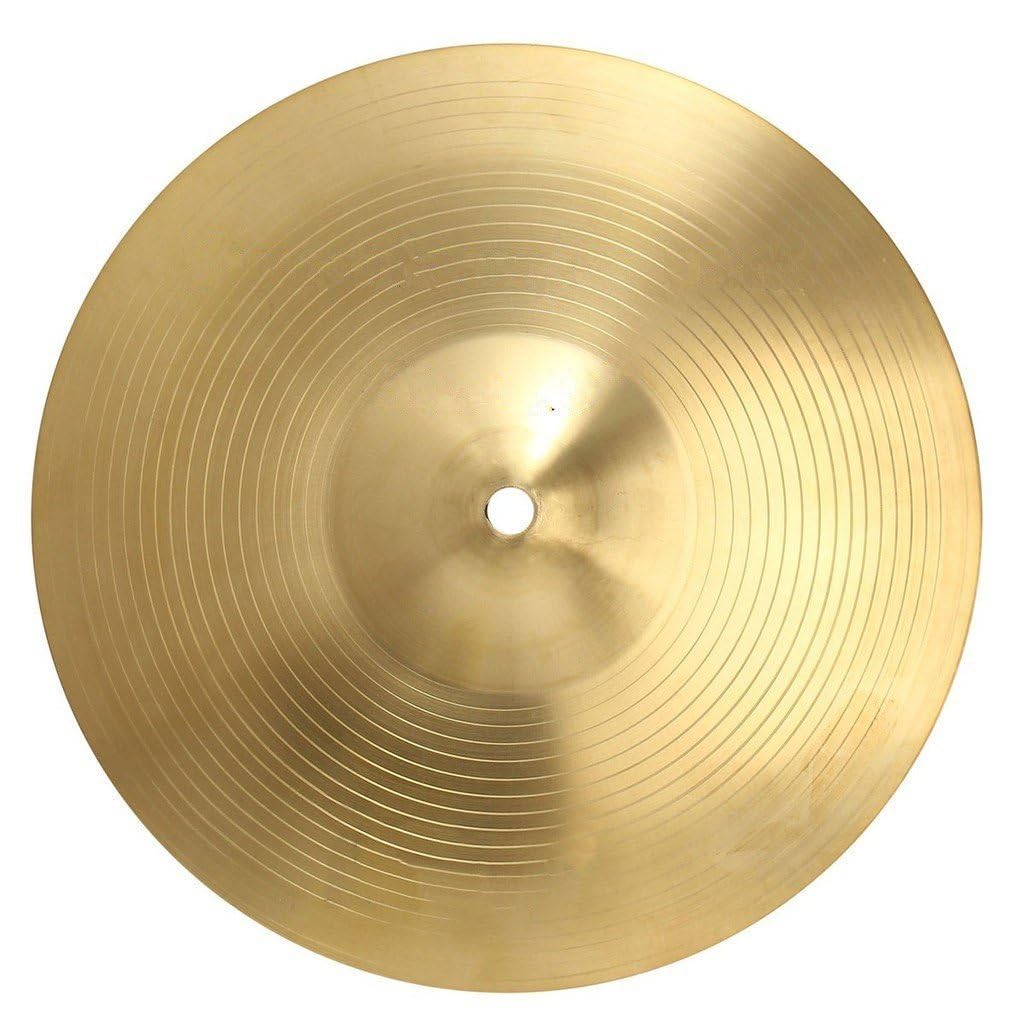 Gosaimusical Crash Cymbal For Drum Players Professional Percussion Instruments (Cymbal Brass Size 10 Inch -1 Pair)