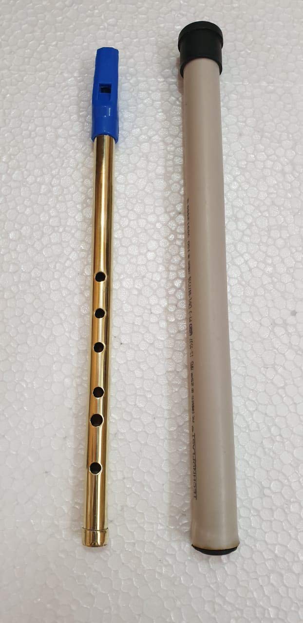 Flute Brass Gold Plated C # And Cover