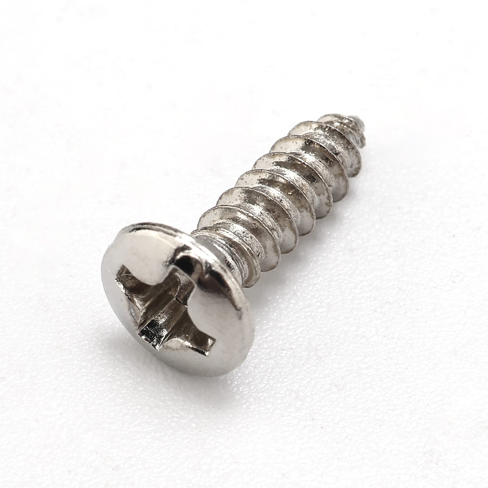 Chrome Guitar Bass Mounting Pickguard Screw for ST TL SG LP Guitar Pack of 100