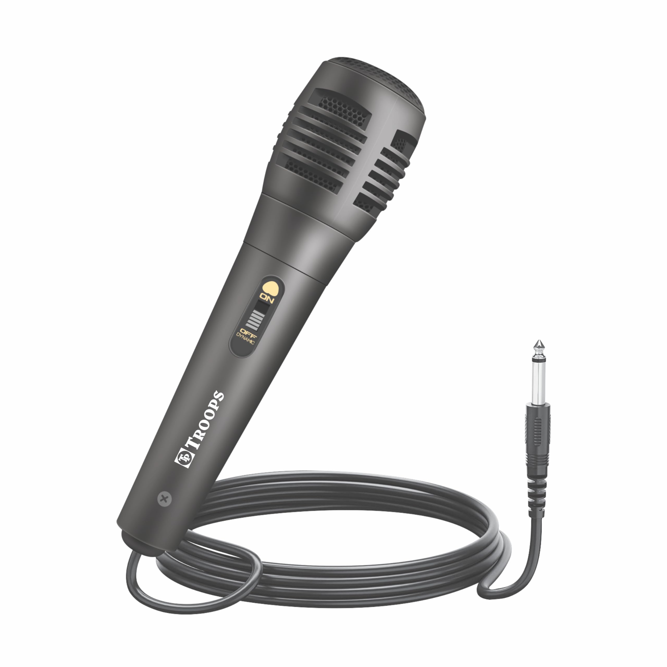 Tp Troops Microphone,Dynamic Vocal Microphone For Speaker,Wired Handheld Mic With On/Off Switch And 6Ft Detachable Cable