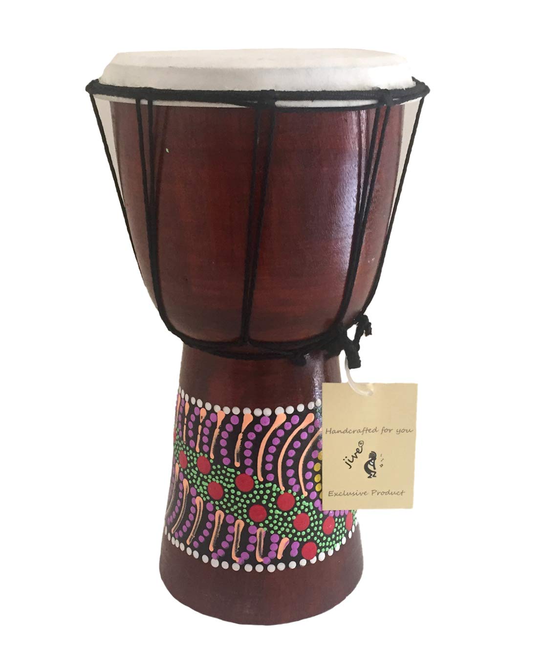 Djembe Drum Bongo Congo African Wood Drum - MED SIZE- 12 High - Professional Sound - NOT MADE IN CHINA