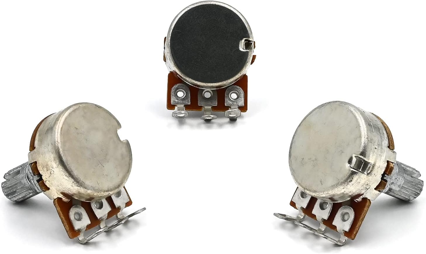 2 Tones 1 Volume 500K Potentiometer with 1 Output Jack Square Plate Split Shaft 2T1V Pots Replacement for LP ST SQ Tele Electric