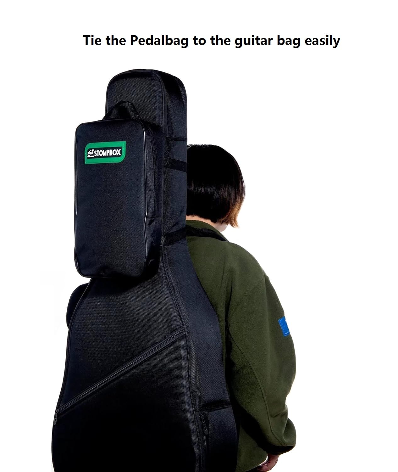 ENO MUSIC 14'' Mini Pedal Board Bag Guitar Effects Compact Small Pedalboard Bag