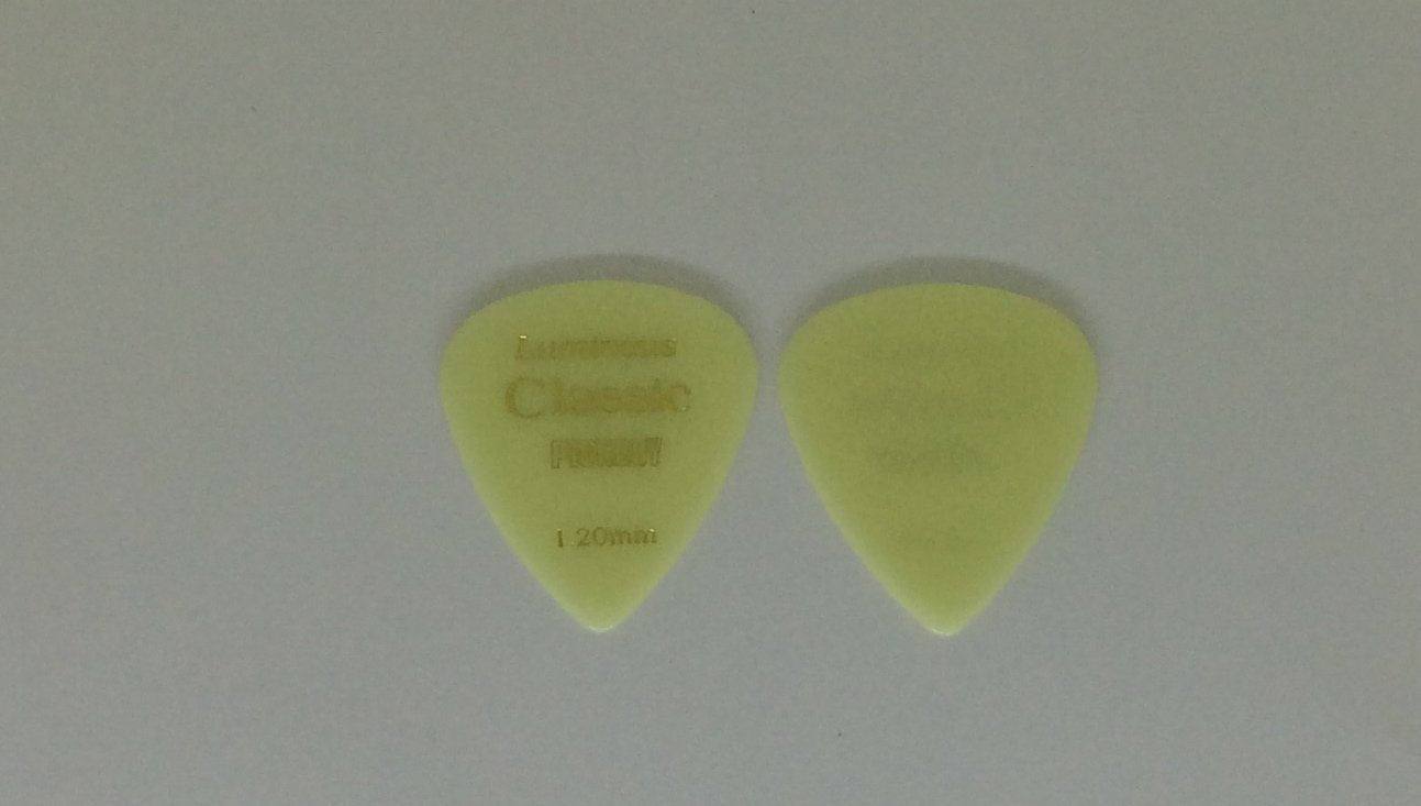 Pickboy Vintage Pick, Luminous, Cellulose, 1.20mm, 10 picks