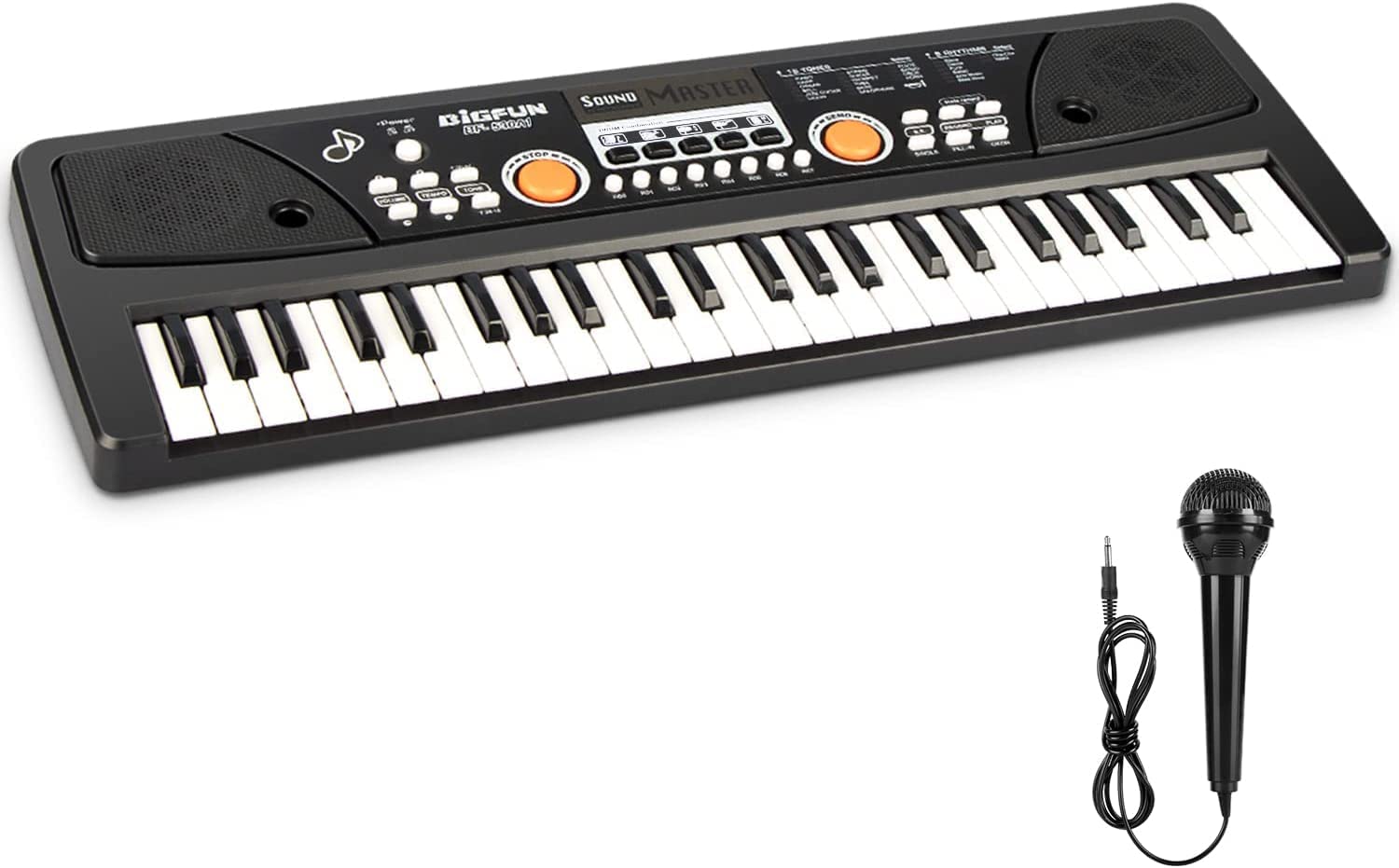 Royaldeals - Rd Electronic Musical Keyboard - Kids Learning Keyboard 49 Keys Portable Electric Piano W/Drum Pad, Recording, Rech