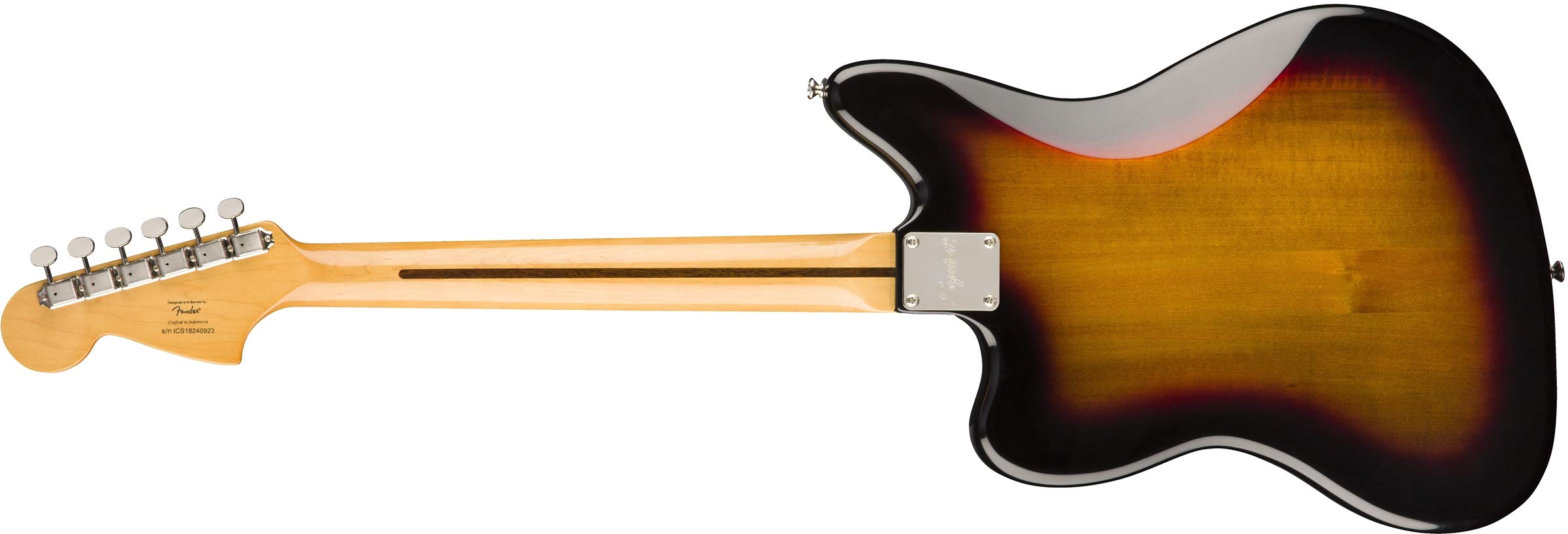 Squier Classic Vibe 70s Jaguar Electric Guitar, 3-Color Sunburst, Laurel Fingerboard