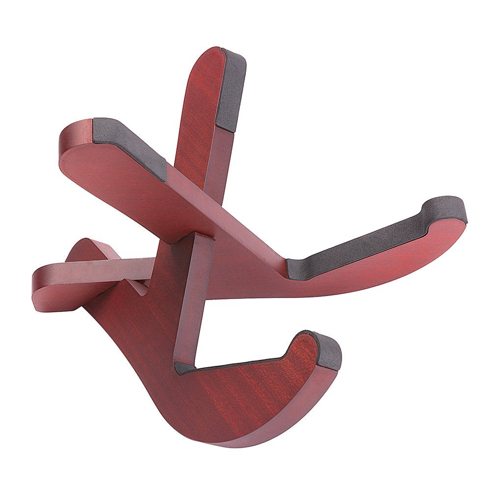 Soarun Sapele Wooden Ukulele Stand, Wood Musical Instrument Stand for Ukulele, Violin and Mandolin,