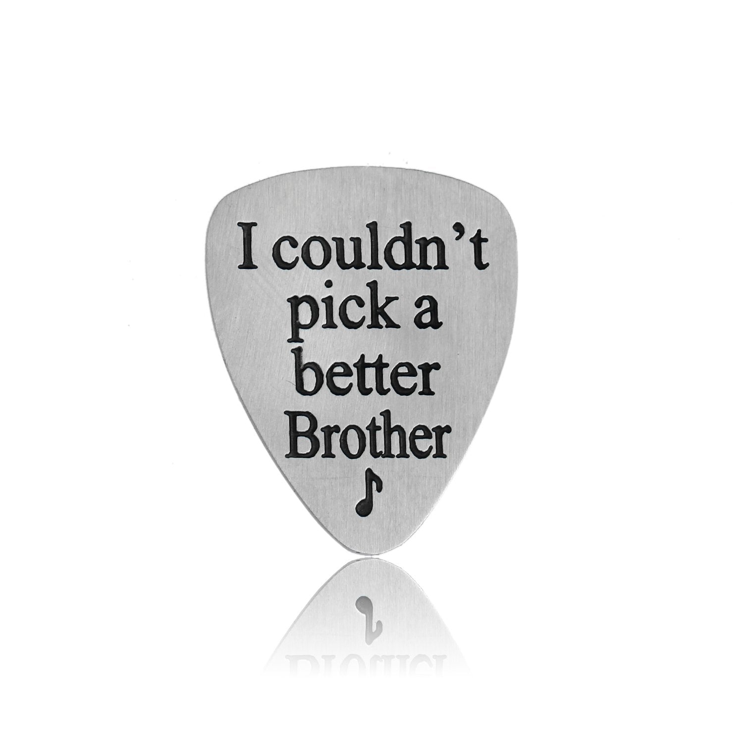 I Couldnt Pick A Better Brother Musical Guitar Pick Men Jewelry Gift for Brother