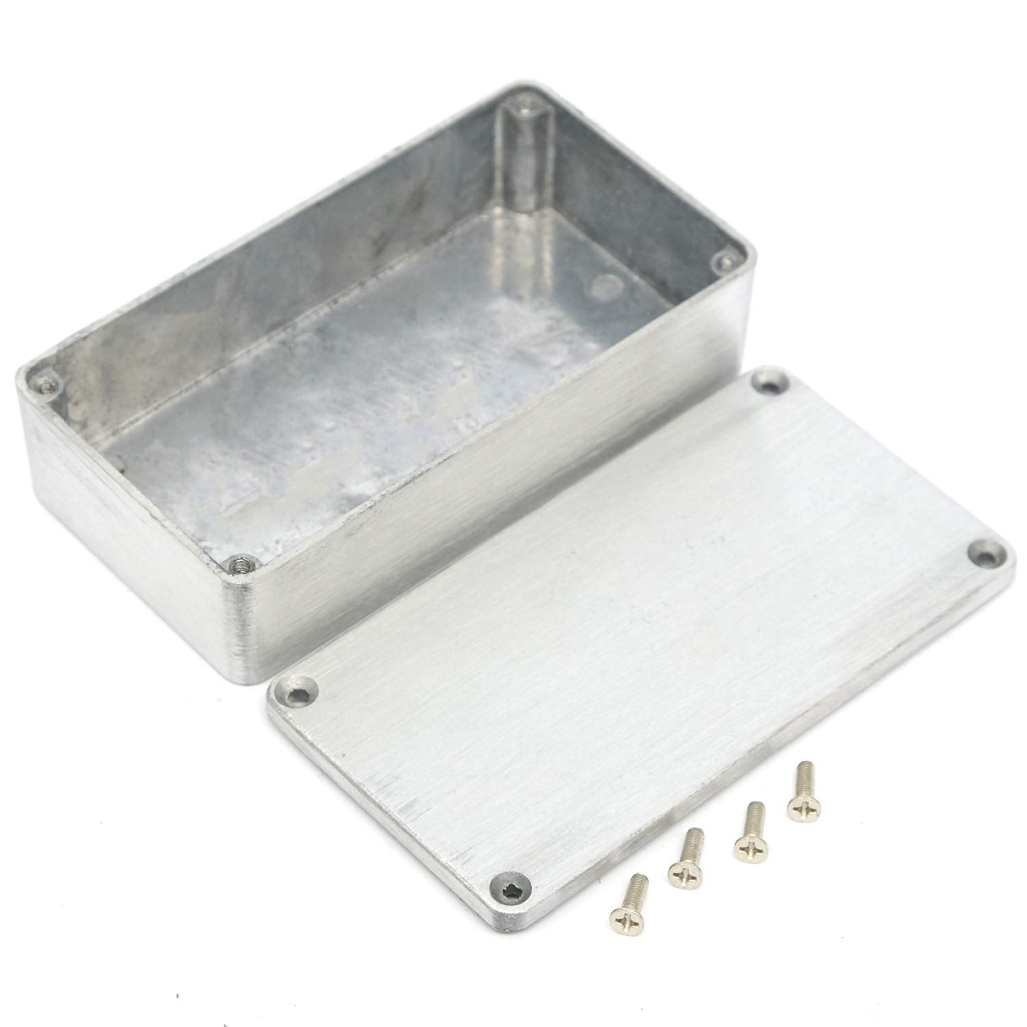 AutoE Effects Pedal Aluminum Stomp Box Enclosure for Guitar Instrument Cases Storage Holder (1590B)