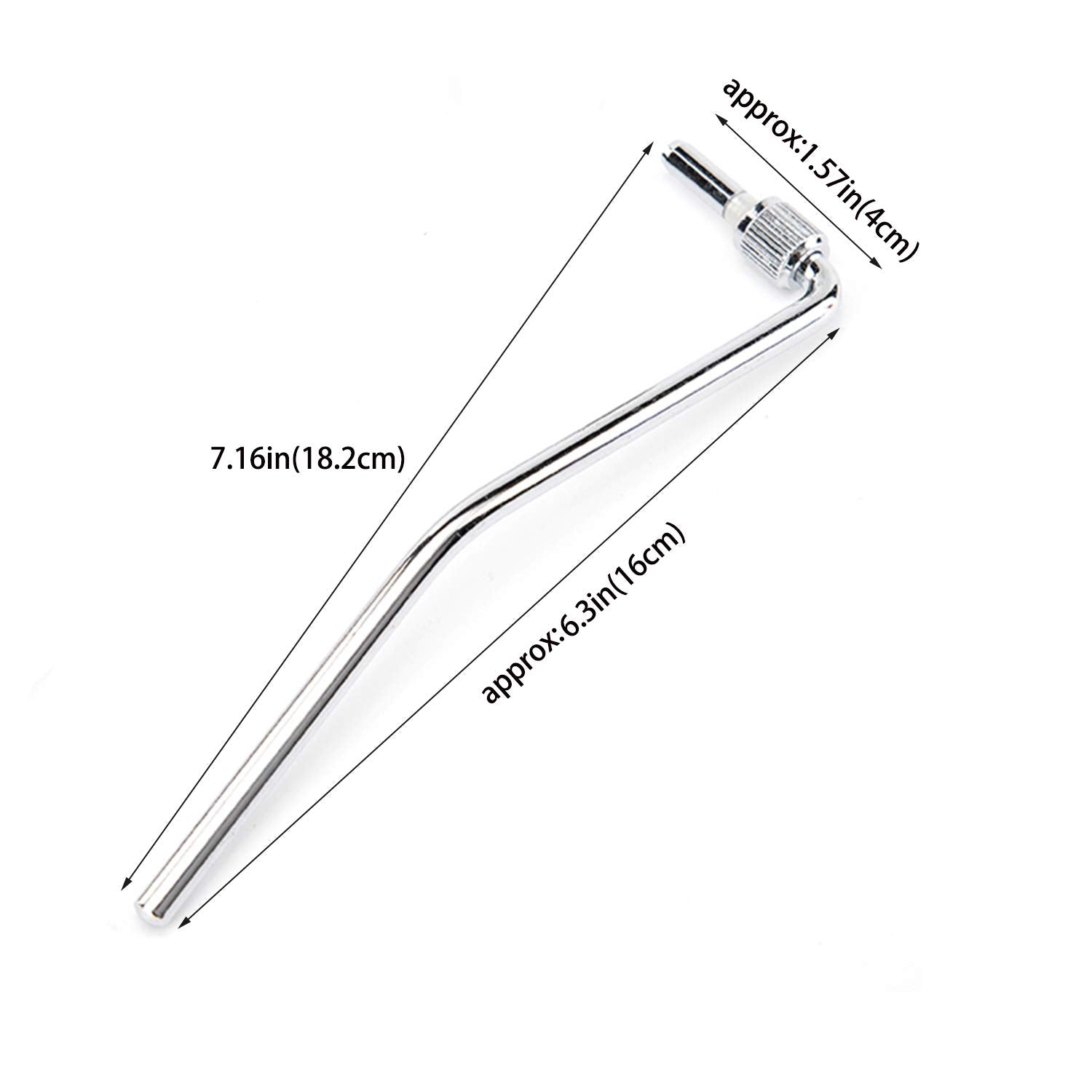 6mm Double Tremolo Arm, Tremolo Bar, Whammy Bar for Floyd Rose Tremolo System, Electric Guitar Replacement, Silver
