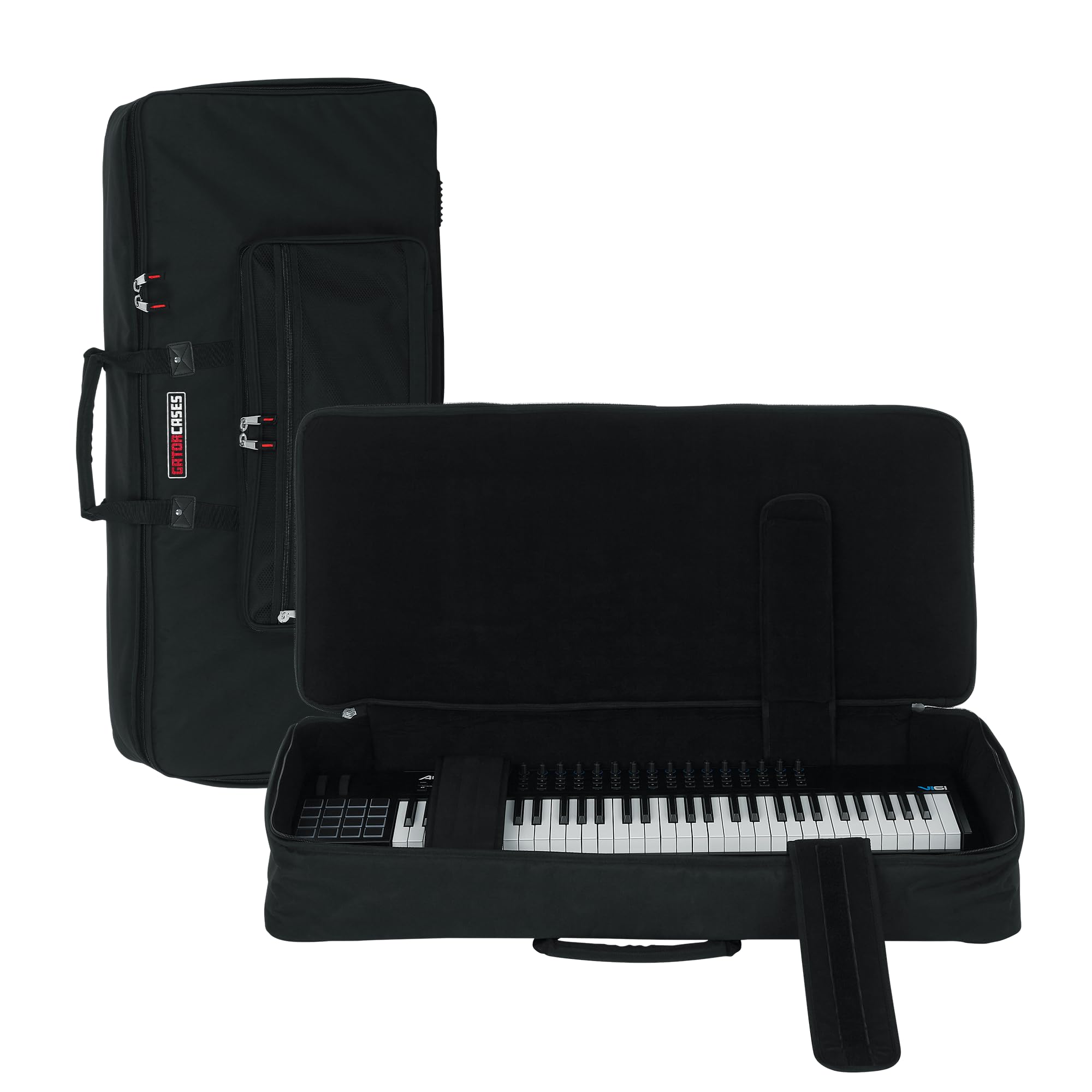 Gator Cases Padded Keyboard Gig Bag, Fits 61 Note Keyboards (GKB-61)