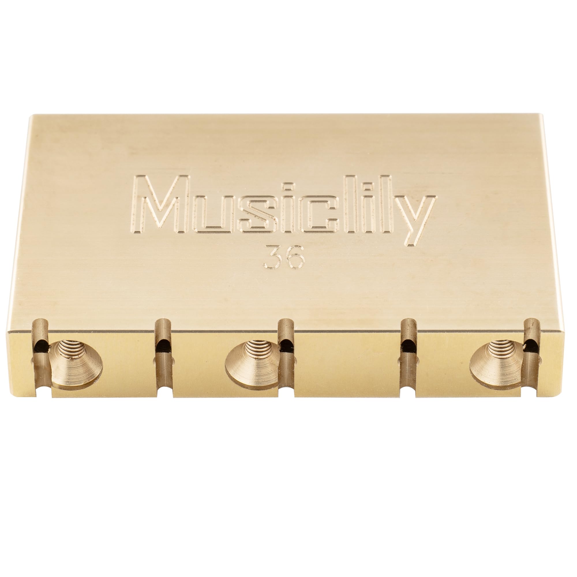 Musiclily Ultra Solid Brass Tremolo Block for Gotoh GE1996T Floyd Rose Style Locking Tremolo Bridge Electric Guitar, 36mm Tall