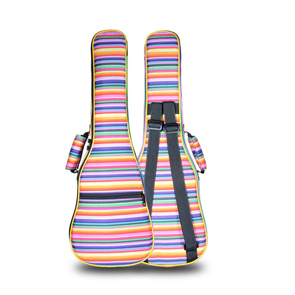 HOT SEAL 10MM Sponge Padding Waterproof Durable Colorful Conventional Ukulele Case Bag with Storage (26 Inch, Bohemia No.3)