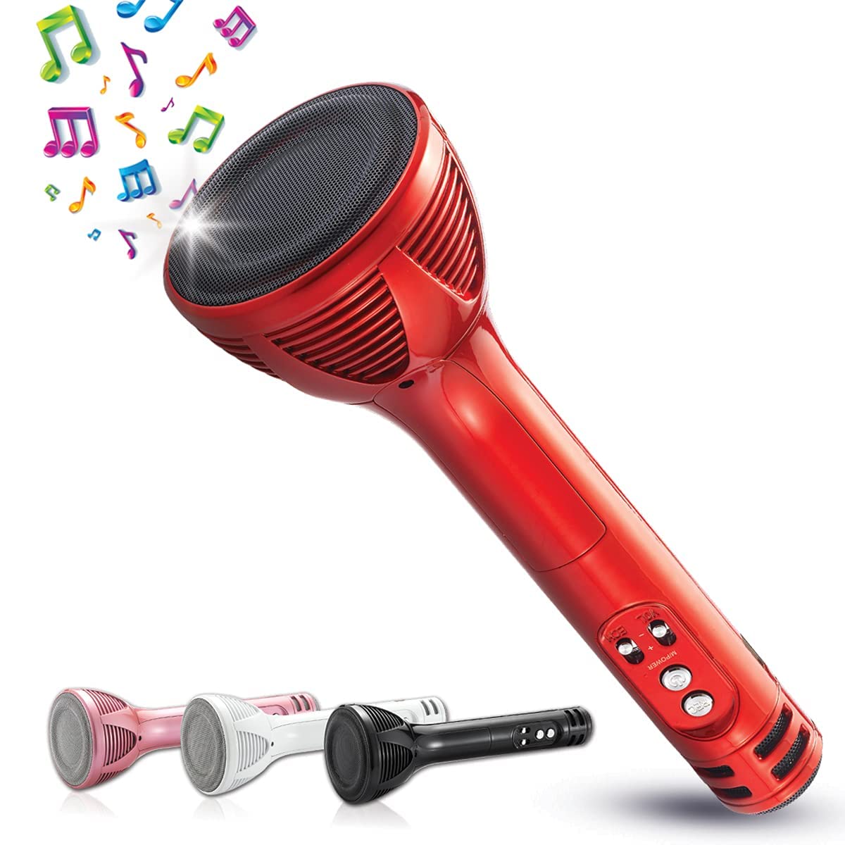 Careflection 6 In 1 Wireless Microphone Hifi Bluetooth Audio With Speaker + Recording + Aux - Phone, All Devices Music Multi Fun