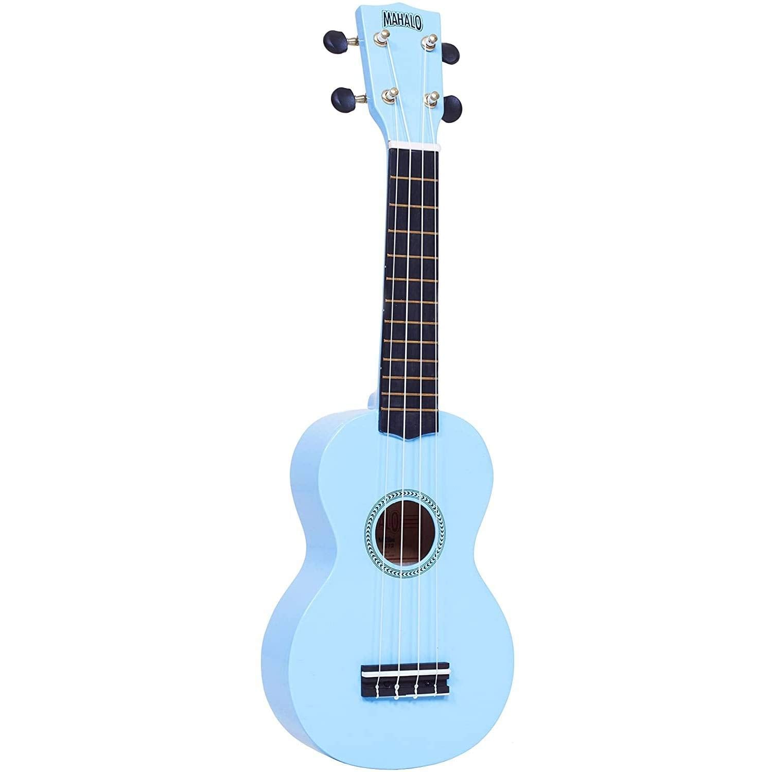 Mahalo Ukuleles MR1LBU Rainbow Series Soprano Ukulele,Light Blue
