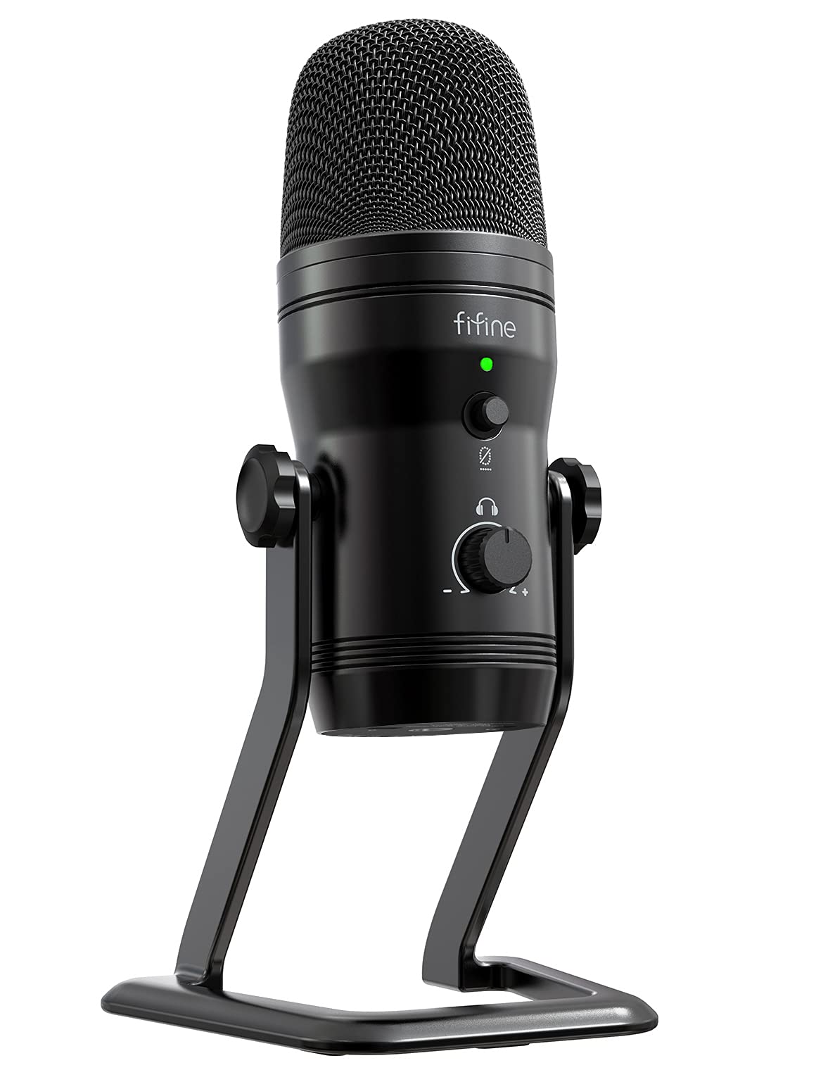 Fifine Usb Studio Recording Microphone Computer Podcast Mic For Pc, Ps4, Mac With Mute Button & Monitor Headphone Jack, Four Pic