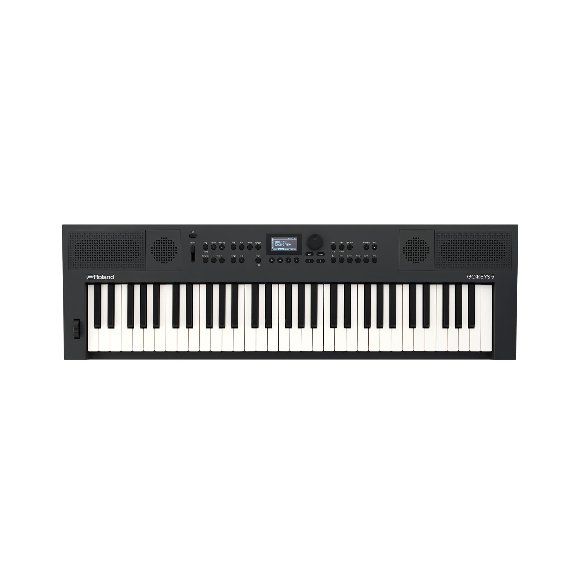 Roland GO:KEYS 5 Music Creation Keyboard | 61-Note Keyboard | Built-In Stereo Speakers | Mic Input | Bluetooth Audio/MIDI Suppor