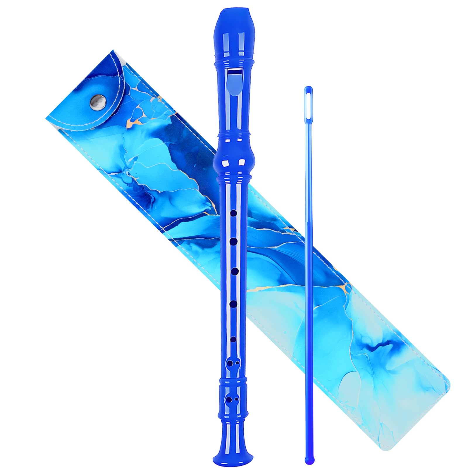 Soprano Recorder Instrument for Kids Beginners Student German Fingering C Key Recorder Instrument 3 Piece with Cleaning Rod and 