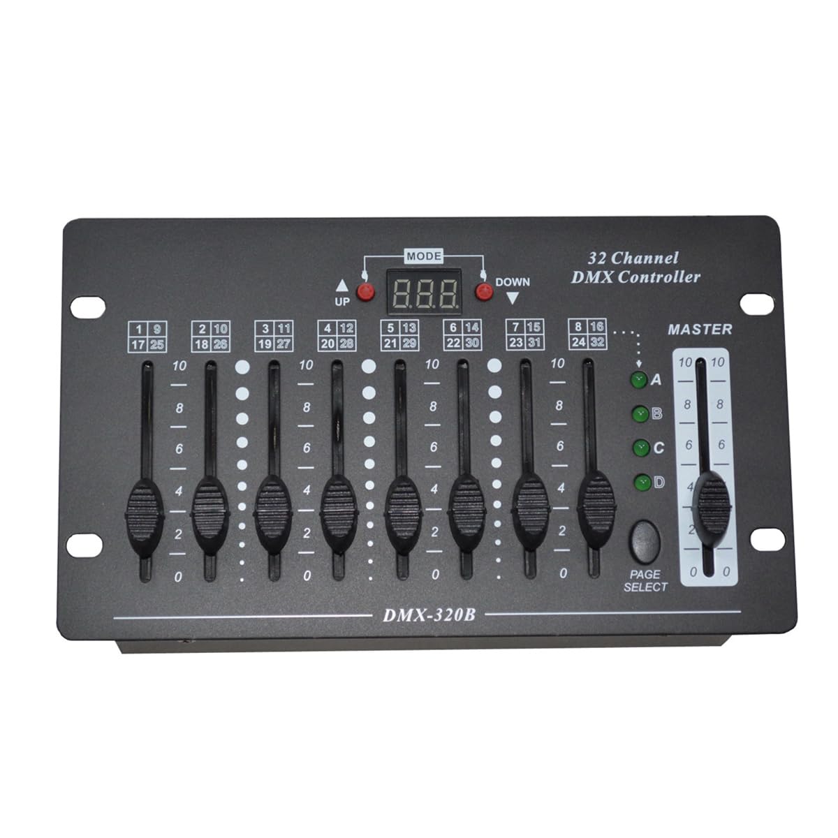 Mini DMX Controller 32 Channel Optional 3 Pin DMX512 Console Operate with Power or Battery for Stage DJ Disco Party Club KTV Bar