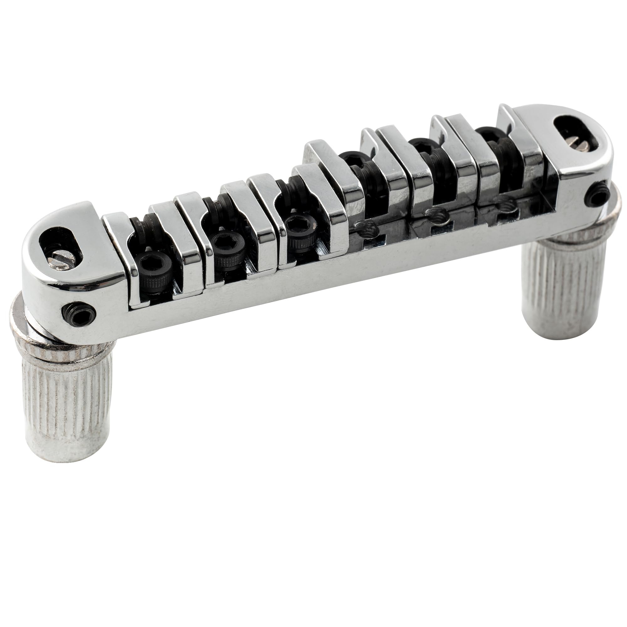 Musiclily 51.5Mm Guitar Locking Roller Bridge Tune-O-Matic Bridge For Epiphone Les Paul Sg Style Electric Guitar,Chrome