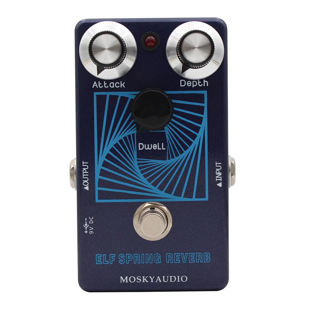 ELF SPRING REVERB Guitar Effect Pedal Vintage Voiced Reverb Pedal with True Bypass