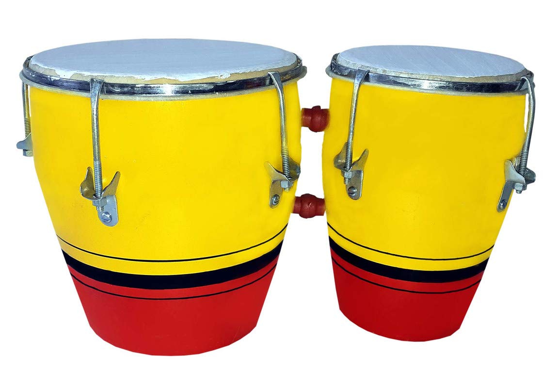 Gt Manufacturers Baby Toy Handmade Wooden Two Piece Bongo For Baby(Multi Colour)