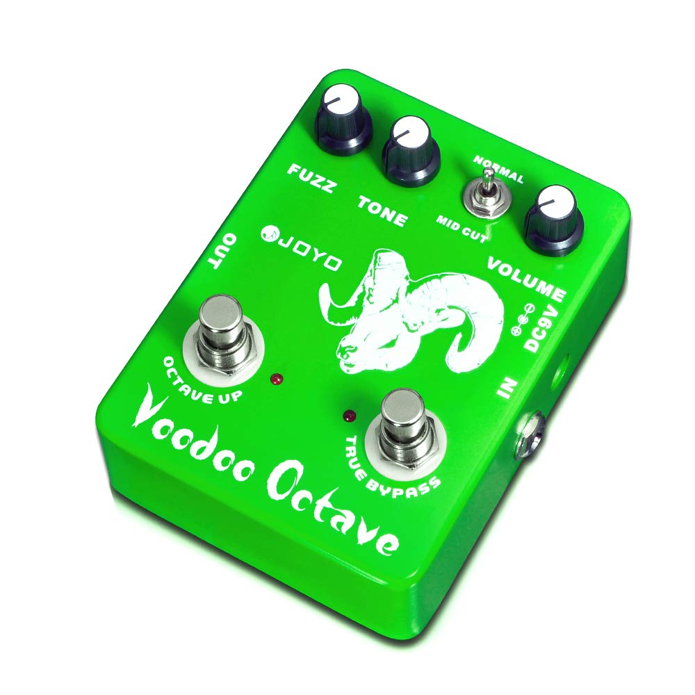 JOYO Octave Fuzz Pedal Germanium Fuzz 60s Rock Effect with Mid-cut for Electric Guitar - True Bypass (Voodoo Fuzz JF-12)