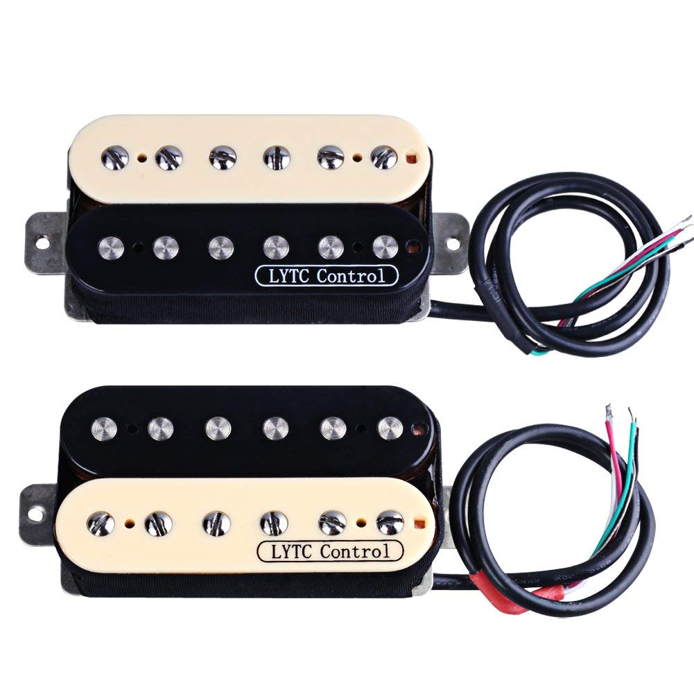 Ascendas Hs2 Electric Guitar Double Coil Humbucker Pickups Neck And Bridge Set For Gibson Les Paul Replacement
