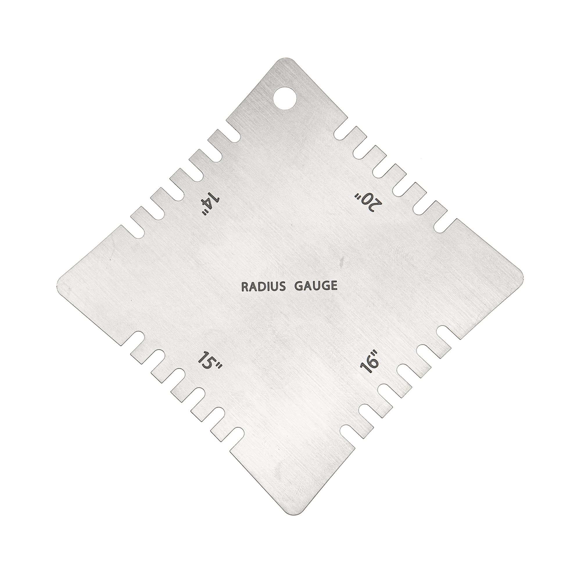 4Pcs Yootones Stainless Steel Guitar Notched Radius Gauge Fingerboard Guitar Ruler Fretboard Measuring Tool Set Compatible with