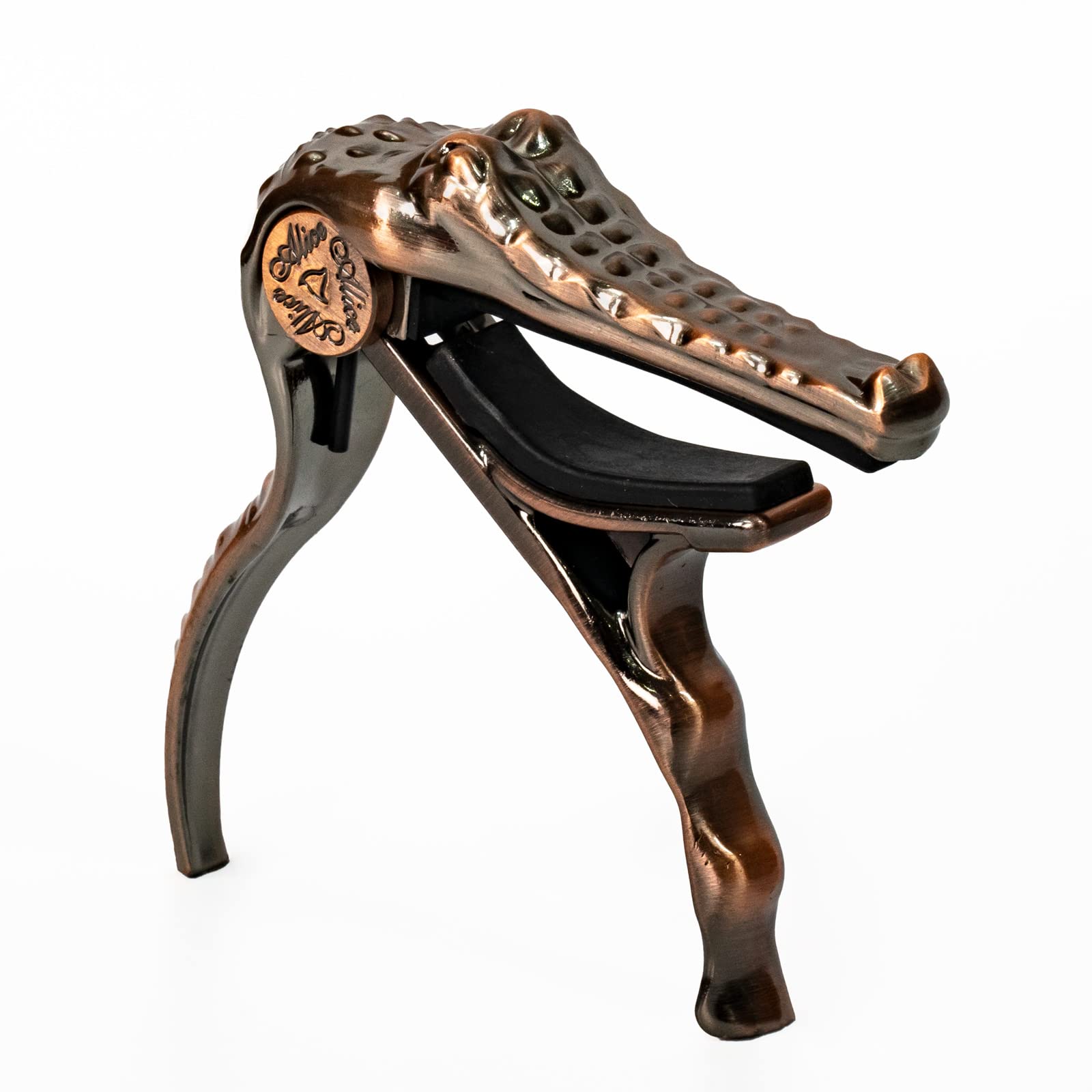 Alice Guitar Capo For Acoustic And Electric Guitars - Alligator Shape Aluminum Alloy Acoustic Guitar Capo With Clamshell Package