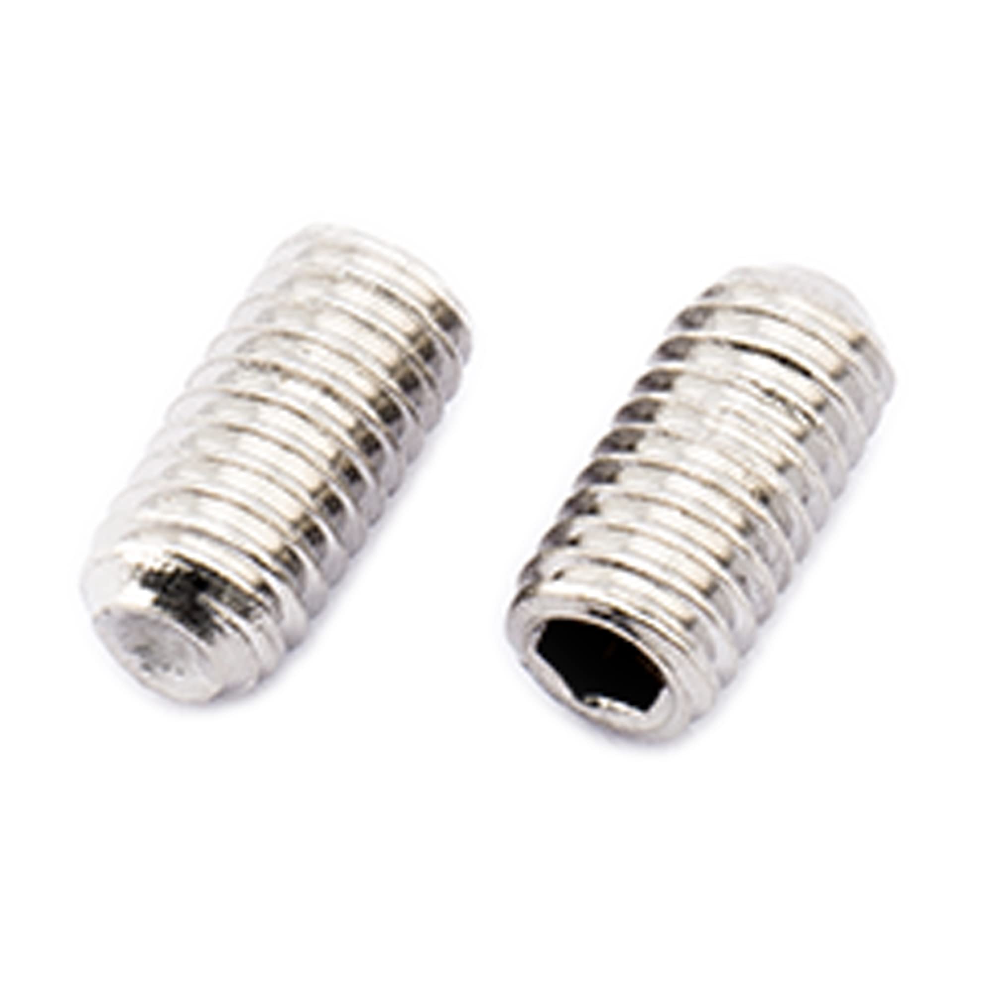 Musiclily Pro Metric M3x6mm Stainless Steel Saddle Height Screws for Imported Electric Guitar Bass Bridge, Original Color (Set o