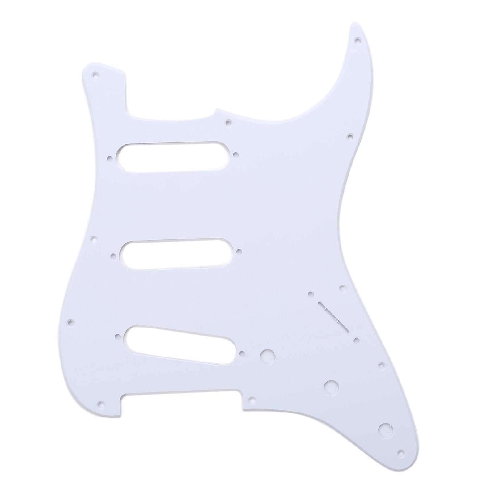 Musiclily SSS 11 Holes Strat Electric Guitar Pickguard and BackPlate Set for Fender US/Mexico Made Standard Stratocaster Modern